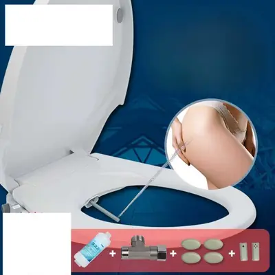 전기 필요없는 비데 간편한 설치 수압조절 세척 세정 (D 모양)(자세한 내용은 소개 참조)