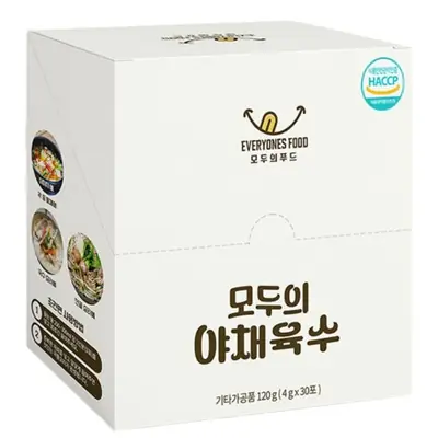 모두의 야채육수 120g 코인 동전 고체 분말 멸치 사골 가루 육수 스틱
