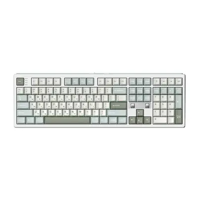 프리플로우 archon AK68 DualDial 유무선 기계식 키보드 말차라떼, 저소음 디딤돌축