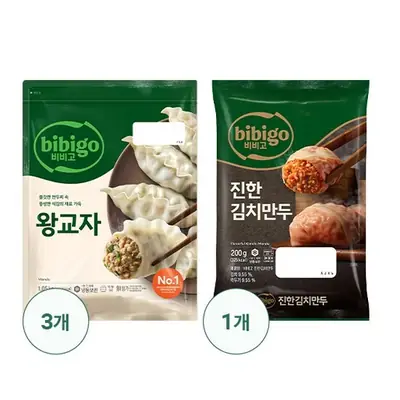 비비고 김치왕교자 1.05kg, 3개