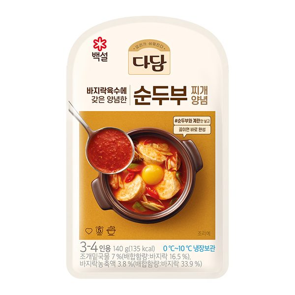 CJ제일제당 다담 순두부찌개 양념 , 140g, 1개