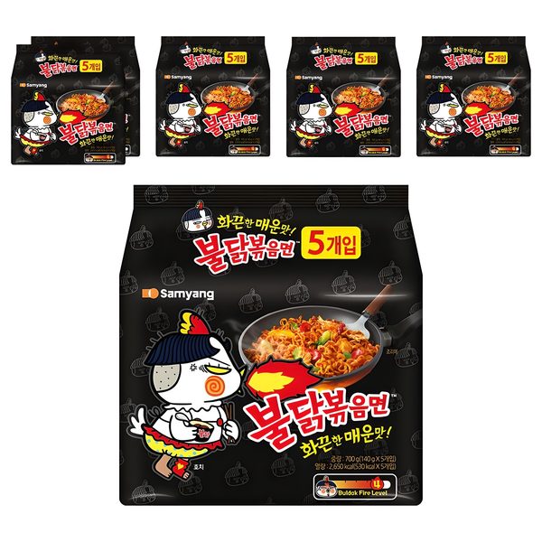 삼양 불닭볶음면 140g 30개입 봉지라면 가공식품 비빔라면 불라면 쫄깃한 면발