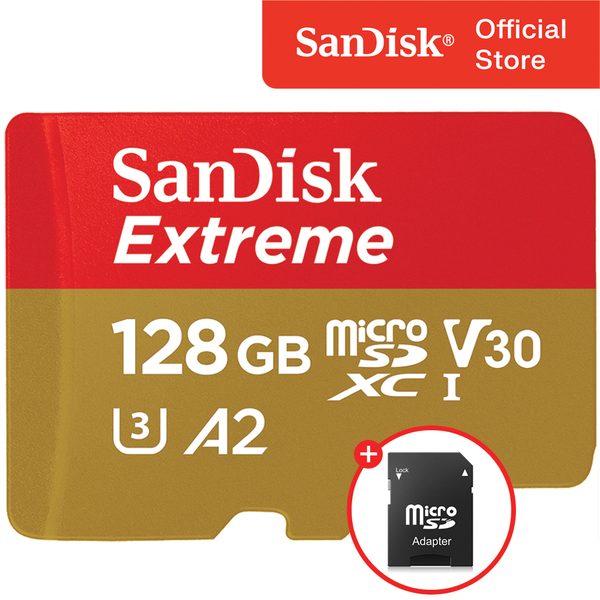 샌디스크 마이크로 SD카드 익스트림 128GB 128기가 블랙박스 닌텐도 액션캠 카메라 메모리